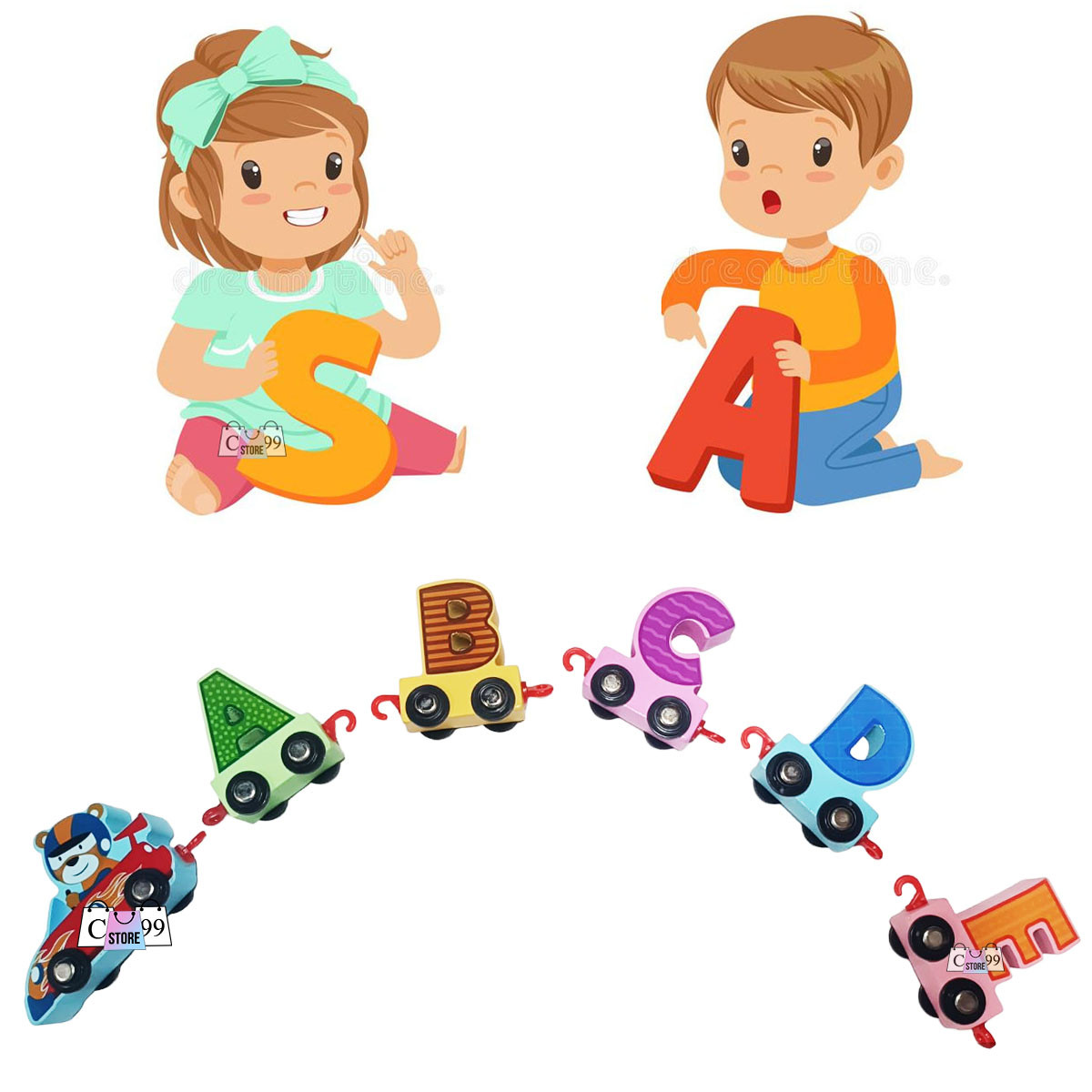 Miniatura 3 de Tren De Letras Abecedario Para Niños